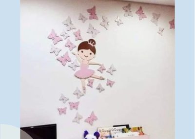 Aplicação Tema Bailarina e Borboletas
