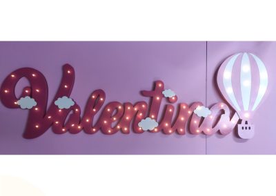 Nome Personalizado com Luz e Aplicação